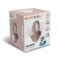 Kidywolf Auscultadores Cancelamento Ruído Rosa +4 Anos