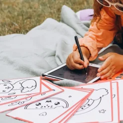 Kidywolf KIDYDRAW-MINI Tablet Desenho Kawai LCD | 30 Ilust. +4A