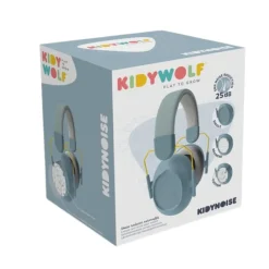 KIDYWOLF Kidynoise Auscultadores Azuis com Cancelamento de Ruido+3 Anos