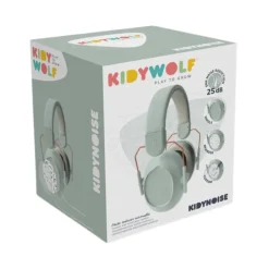 KIDYWOLF Kidynoise Auscultadores Verdes com Cancelamento de Ruido+3 Anos