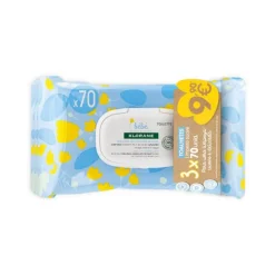 Klorane Bebé Toalhitas de Limpeza Suave 3x70 Preço Especial