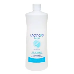 Lactacyd Derma Gel Banho Hipoalergénico 1L | Para Pele Sensível Rosto & Corpo