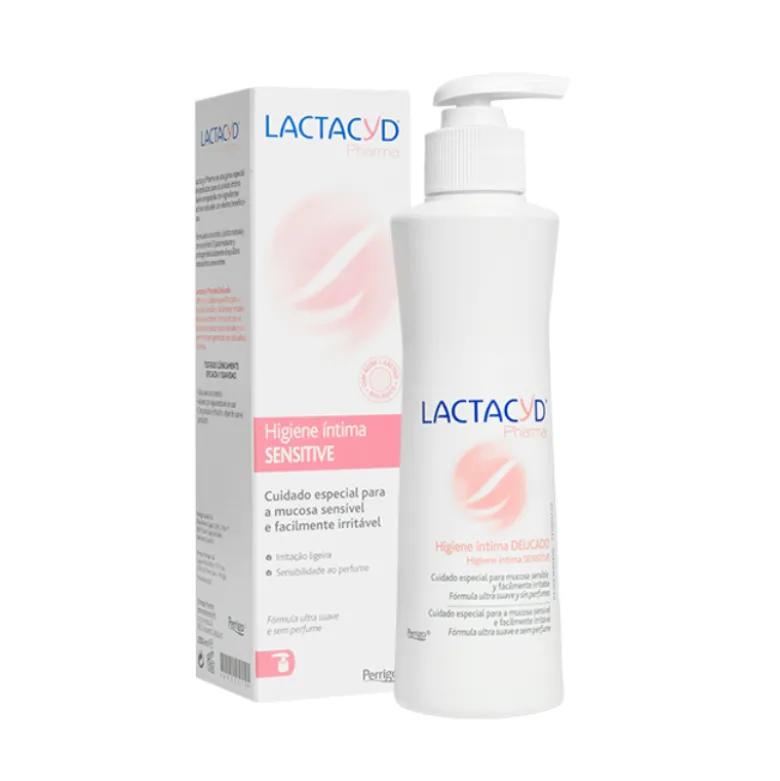 Lactacyd Pharma Sensitive 250ml | Loção Íntima Sem Perfume | Para Pele Sensível