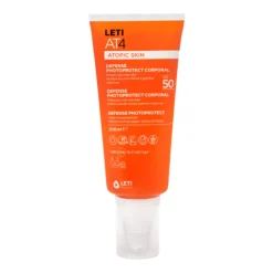 Leti AT4 Defense Photoprotect Corporal SPF50 200ml | Protetor Solar Pele Atópica