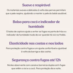 Libero Comfort 2 Fraldas 3-6kg | 34 Fraldas - Proteção 12h Contra Fugas