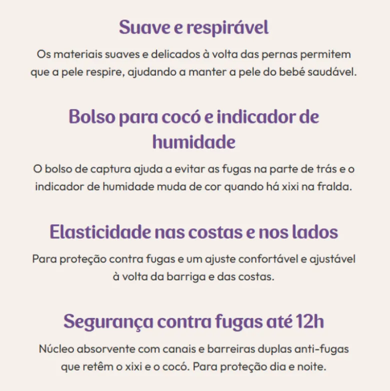 Libero Comfort 2 Fraldas 3-6kg | 34 Fraldas - Proteção 12h Contra Fugas