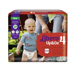 Libero Up&Go 4 Fralda Cueca 7-10kg 22un | Anti-fugas 12h