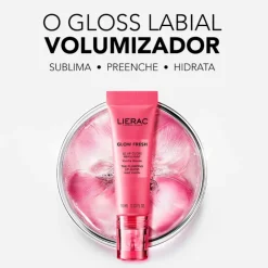 Lierac Glow Fresh Gloss Labial Volumizador 10ml | Hidrata, Preenche e Sublima | 98% Natural