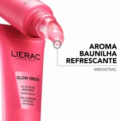 Lierac Glow Fresh Gloss Labial Volumizador 10ml | Hidrata, Preenche e Sublima | 98% Natural
