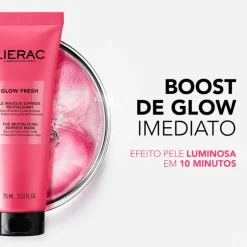 Lierac Glow Fresh Máscara Revitalizante Express 75ml | Ilumina e Preenche a Pele em 10 Minutos