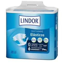 Lindor Elásticos Fraldas Maxi Grande G (8 Gotas) 20 Unidades