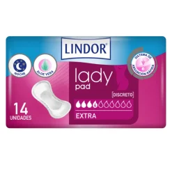 Lindor Lady Pad Mini Pensos (2 Gotas) 14 Unidades