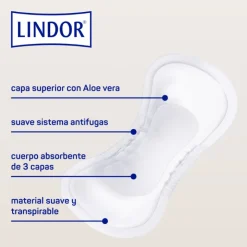 Lindor Lady Pad Normal Pensos (3 Gotas) 14 Unidades