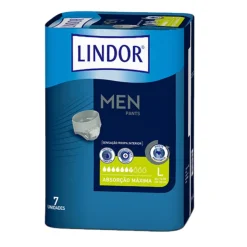 Lindor Men Pants Cuecas L (7 Gotas) 7 Unidades