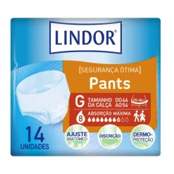 Lindor Pants Maxi Grande Cuecas G (8 Gotas) 14 Unidades