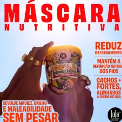 Lola Bossa Máscara 450g | Tratamento Intensivo para Cachos | Nutre, Define e Alinha | Cabelos Crespos e Cacheados