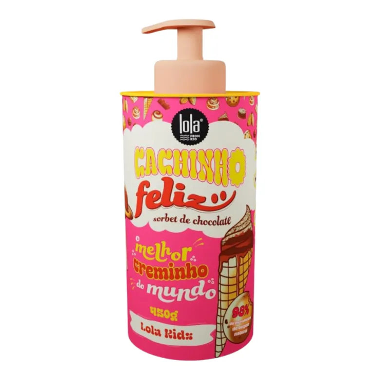 Lola Kids Cachinho Feliz Chocolate Creme de Pentear 450g