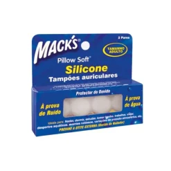 Mack's Tampão Silicone Adulto Branco 2 Pares