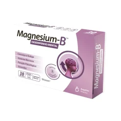 Magnesium-B 30 Comprimidos | Magnésio + Vitamina B | Desempenho Mental