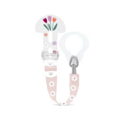 MAM ClipIt & Cover Clip Corrente Porta-Chupeta Rosa | Acessório Bebé 0+ Meses