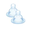 MAM Tetina Fluxo 2 +2M 2 Unidades | Silicone Fluxo Médio Ideal Para Leite Materno e Fórmula