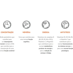 MentalAction Estudantes – Suplemento 30 Dias Concentração, Memória e Energia