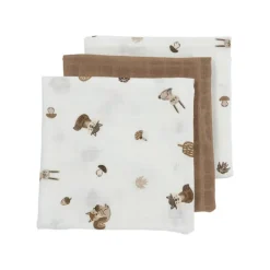Meyco Baby Muselina Media Forest Animals Pack x3