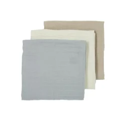 Meyco Baby Muselina Media Grey Pack x3