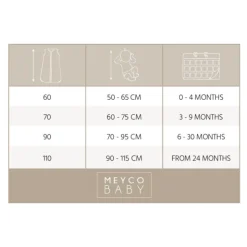 Meyco Baby Saco Dormir Dots Sand 110cm
