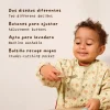 Miniland Babete Impermeável com Mangas Explorer | Babete Bebé com Bolso 6M+