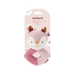 Miniland Baby Deer Chocalho Veado Rosa | Roca Bebé