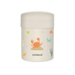 Miniland Crabsy Conjunto Termos Sólidos 700ml | 2 Recipientes | Livre BPA