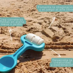 Miniland ECO Rolo Azul de Areia Estrada | Fabricado em Plástico Reciclado