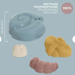 Miniland 4 Formas Geométricas para Areia | Cor Azul