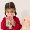 Miniland Garrafa Criança Butterfly Tritan 450ml | Com Palhinha e Espaço para Nome
