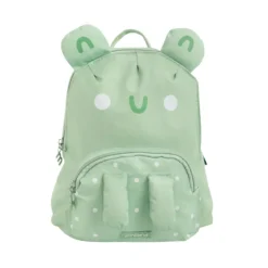 Miniland Mochila Infantil Ecothermibag Kid Frog | Mochila Sapo Térmica com Bolso para Garrafa
