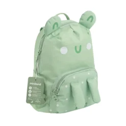Miniland Mochila Infantil Ecothermibag Kid Frog | Mochila Sapo Térmica com Bolso para Garrafa