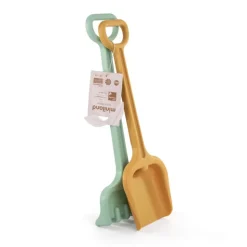 Miniland Pá e Ancinho Grande Mostarda e Verde | 100% Reciclado