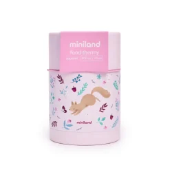 Miniland Squirrel Termo para Comida Bebé 600ml |2 Recipientes | Aquecimento Direto