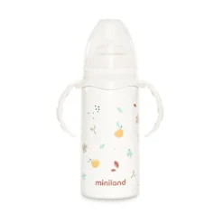 Miniland Valencia Thermibaby Garrafa Térmica Bebé 0-2 Anos 240ml | Com Tetina e Pegas