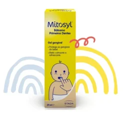Mitosyl Bálsamo Primeiros Dentes 25ml + Dedeira | Alívio Dentição | Gel Calmante e Refrescante para Gengivas