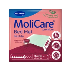 Molicare Bed Mat Textile Resguardos Reutilizáveis com Abas (7 Gotas) 75x85cm