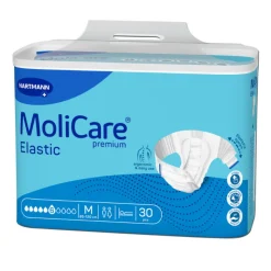 Molicare Premium Elastic Fraldas M (6 Gotas) 30 Unidades