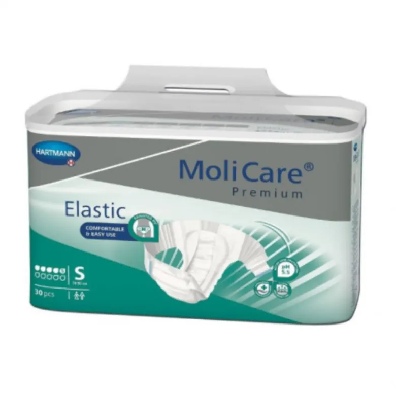 Molicare Premium Elastic Fraldas S (5 Gotas) 30 Unidades