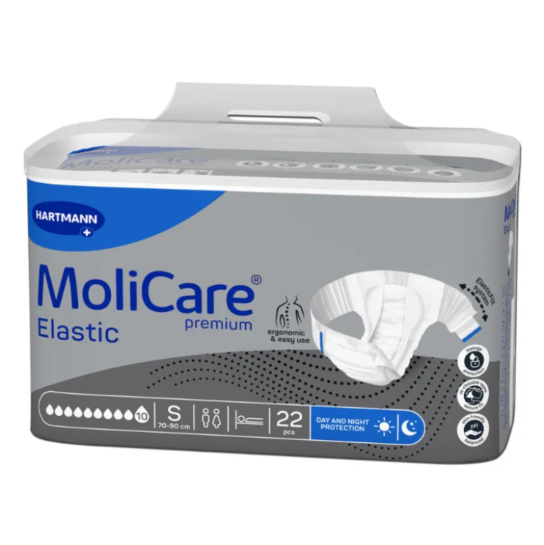 Molicare Premium Elastic Fraldas S (10 Gotas) 22 Unidades
