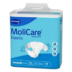 Molicare Premium Elastic Fraldas XL (6 Gotas) 14 Unidades