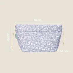 Molis&Co Organizador Blue Garden | Cesto para Fraldas e Essenciais