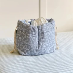 Molis&Co Organizador Blue Garden | Cesto para Fraldas e Essenciais