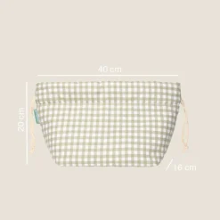 Molis&Co Organizador Mint Tea 22x40cm | Cesto para Fraldas e Essenciais