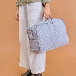 Molis&Co Tapete Bebé Blue Garden 120x120cm | Super Acolchoado e Portátil